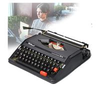 Macchina da scrivere manuale retrò, macchina da scrivere manuale vecchio stile, per prendere appunti, lettere, memorie (nero)