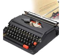 Macchina da scrivere manuale retrò per scrittori creativi, processore di parole in stile vintage per romanzieri, ideale per immagini e avventure ispiratrici, perfetto per creare storie e lettere unich