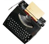 Macchina da Scrivere Manuale retrò Vecchio Stile, Macchine da Scrivere per Scrittori, Macchina da Scrivere retrò per Ufficio A Casa Scrivania Sala Studio, Black