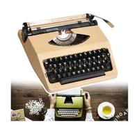 Macchina da scrivere manuale tradizionale portatile, vintage, classica, retrò, antica, per scrittori, senza alimentazione, può essere utilizzata per decorare casa, bar (Milkteacolor)