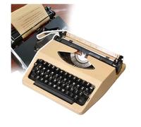 Macchina da scrivere manuale tradizionale portatile, vintage, nastro rosso e nero, non richiede alimentazione, per appunti, scrittura, scrittori letterari, (Milkteacolor)