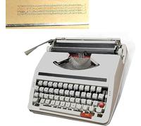 Macchina da scrivere manuale vintage con custodia, tastiera retrò portatile | Include una custodia protettiva per il trasporto e barre tipografiche chiare per una scrittura immediata e senza schermo