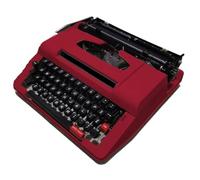 Macchina da Scrivere Meccanica Creativa, Macchina da Scrivere Manuale in Stile retrò Tradizionale for scrittori, Facile da Usare, for Appunti o Lettere, for Appunti(Red)