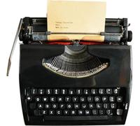 Macchina da Scrivere per Elaborazione Testi di Vecchia Scuola - Nastro Rosso E Nero - Decorazione per Esposizione Regalo di Compleanno - Uso Normale