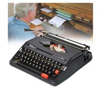 Macchina da scrivere retrò, macchina da scrivere inglese meccanica, macchina da scrivere manuale portatile tradizionale vecchio stile, for appunti o lettere o scrittura creativa(Black)