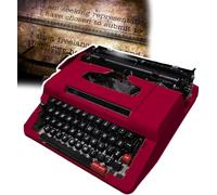 Macchina da scrivere retrò, macchina da scrivere inglese meccanica, macchina da scrivere portatile tradizionale meccanica creativa, per appunti, lettere, scrittura creativa, arte nostalgica
