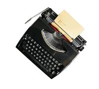 Macchina da scrivere retrò, macchina da scrivere inglese meccanica, per appunti, lettere o scrittura creativa - Regalo da collezione retrò letteraria(Black)