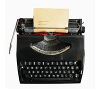 Macchina Da Scrivere Retrò, Modello Di Macchina Da Scrivere Vintage Retrò, Decorazione Retrò, Funzionamento Manuale, Facile Da Riporre E Riporre, Miglior Regalo N(Black)