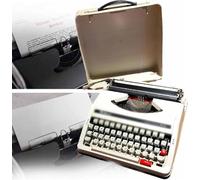 Macchina da scrivere tradizionale, macchina da scrivere manuale vintage in stile retrò tradizionale, per scrivere lettere in inglese, decorazione per l'ufficio domestico, portatile e facile da usare