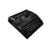 Macchina da scrivere vintage, macchina da scrivere inglese manuale meccanica, macchine da scrivere portatili di ispirazione retrò for scrivere lettere e lavori manuali gratuiti(Black)
