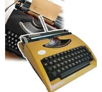 Macchina da scrivere vintage, macchina da scrivere manuale portatile, facile da usare, senza alimentatore, può scrivere in modo leggibile, per appunti, lettere, scrittura creativa, scrittori L