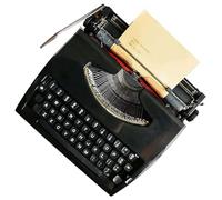 Macchina da scrivere vintage, macchina da scrivere meccanica classica retrò per appunti o lettere, manuale portatile design antico