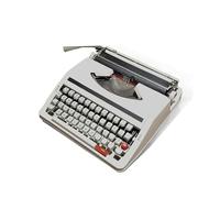 Macchina da scrivere vintage, macchina da scrivere portatile classica, set nastro rosso e nero, per scrivere, lettere e regalo da collezione vintage