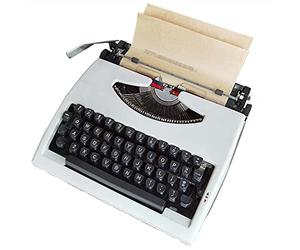 Macchina da scrivere vintage meccanica manuale per casa ufficio studio, stile retrò per scrittori
