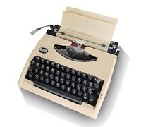 Macchina da Scrivere Vintage Meccanica Manuale Portatile con Nastro e Valigetta, Layout Inglese QWERTY per Scrittura Creativa Note Autori Regalo Rétro Stile Classico(Khaki)