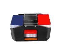 Macchina da shuffling di carta automatica - mixer a deck batteria, accessorio per giochi da casinò | Capacità a doppio mazzo Smooth Shuffle Motion, Funzionamento del pulsante per la distribuzione unif