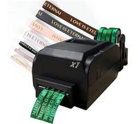 Macchina da stampa a nastro di raso con supporto, stampante a nastro digitale da 200 Dpi Stampante termica per etichette Stampante per etichette, 150 mm/s, supporta oltre 50 lingue per nastro