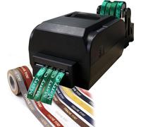 Macchina da stampa digitale per nastri di raso per larghezza nastro 12-20 mm, stampante termica per nastri 150 mm/s, nastro decorativo per festival con stampa fai-da-te, per nastri regalo, stelle fila