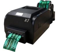 Macchina da stampa per nastro di raso a 4 righe Stampante per nastro digitale da 200 DPI, Stampante per etichette Macchina da stampa per stampa a caldo per confezioni regalo, Larghezza 12-20 mm, Suppo