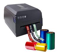 Macchina da stampa per nastro di raso Stampante per nastro digitale a 3 file, stampante per etichette Macchina da stampa per stampa a caldo per confezioni regalo, larghezza 20-104 mm, supporta oltre 5