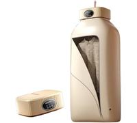 Macchina da stiro a vapore verticale automatica senza fili stiratrice a vapore for indumenti appesi con funzionamento a un tasto rimozione rapida delle pieghe(Khaki)