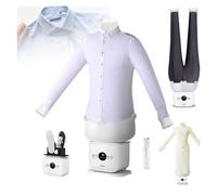 Macchina da stiro automatica a mani libere 3.0, stiratrice a vapore verticale for armadio, asciugatura a 360°, stiratrice a secco rapida in 8 minuti