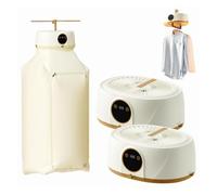 Macchina da stiro automatica aggiornata, asciugatrice portatile wireless for uso domestico, vaporizzatore portatile for vestiti for viaggi e appartamenti(2pcs)