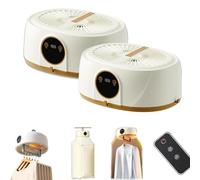 Macchina da stiro automatica, asciugatrice portatile, macchina da stiro, vaporizzatore for indumenti, con vapore verticale, uso interno/esterno(Beige*2)