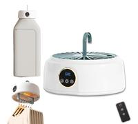 Macchina da stiro automatica, asciugatrice portatile, vaporizzatore for indumenti, ferro da stiro verticale, for viaggi, casa e appartamento(White)