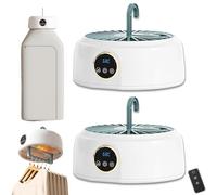 Macchina da stiro automatica, asciugatrici portatili, macchina da stiro, vaporizzatore for indumenti, con vapore verticale, for viaggi, casa, appartamento(White*2)