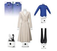 Macchina da stiro automatica, macchina da stiro gonfiabile for camicie, ferro e asciugatrice a forma di manichino, rimuove le pieghe, tempo e temperatura regolabili(B)