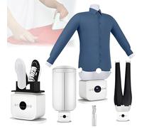 Macchina da stiro automatica, portatile per asciugare e stirare camicie, pantaloni, gonne e scarpe con tempo e temperatura regolabili