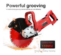 Macchina da taglio portatile ad alta potenza per slotter elettrico Macchina per scanalature per cavi idraulici per pareti di pavimentazione di cavalli in cemento armato