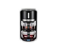 Macchina da tè Rommelsbacher TA 1200 doppia infusione vetro infusore metallico schermo LCD pulsanti Nero Argento - Nouvo
