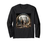 Macchina da Viaggio nel Tempo Cyberpunk futuristico - Distopia fantascientifica Maglia a Manica