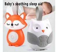 Macchina del bianco rumore e ninnananna per bambini, macchina del suono per bambini, consolatore portatile per bambini, civetta, macchina del rumore bianco portatile per il sonno dei bambini, luce not