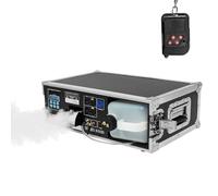 Macchina del fumo a bassa quota, macchina per nebbia da palco da 3 litri con display LCD, nebulizzatore per fumo a terra effetto ghiaccio secco con telecomando, angolazione regolabile