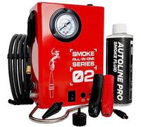Macchina del Fumo automobilistica per EVAP, Vuoto, Scarico e Altro Test di rilevamento delle perdite | Modello 02 | Liquido Fumo Approvato Incluso | Compressore d'Aria Integrato | Manometro