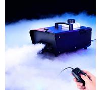 Macchina del fumo bassa con telecomando cablato, riscaldamento rapido, facile da usare, compatibile con ghiaccio secco, per palcoscenico, Halloween, matrimoni, effetti di escape room