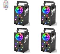 Macchina Del Fumo con Sfera da Discoteca,Macchina Del Fumo con Effetto Luce RGB a 9 LED,Mini Macchina del Fumo da 700W con Funzione Di Ciclo Automatico con Telecomando Wireless in Halloween e Natale
