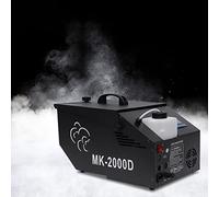Macchina del fumo da 1200 W, macchine del fumo con telecomando con display LCD, macchina per la nebbia della macchina per il ghiaccio secco con fase di controllo intelligente della temperatura