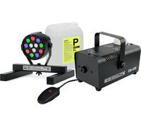 Macchina del Fumo Effetto Nebbia Smoke Disco DJ Feste Set LED Faro e 5L Liquido