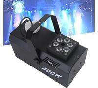 Macchina del Fumo, Macchina del Fumo for Feste da 400 W con 6 Luci LED RGB Altezza del Getto 3 m Telecomando Cablato e Wireless Macchina del Nebulizzatore ad Alta Capacità for Concerti sul Palco, Spet