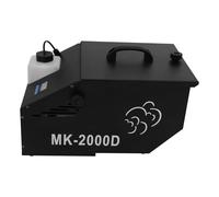 Macchina del fumo nera, 1200 W, bassa, con display LCD, controllo intelligente della temperatura, macchina per il fumo per matrimoni, concerti, teatro, intrattenimento familiare, capacità serbatoio