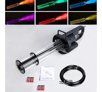 Macchina del fumo palmare CO2 Macchina della nebbia con luci RGB Cannone Jet Macchina per effetto palcoscenico con tubo da 3 m, per DJ Stage, feste, matrimoni, eventi speciali, festival musicali
