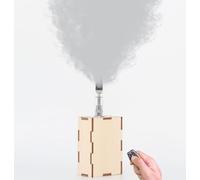 Macchina del fumo portatile, macchina per nebbia per esterni a batteria con telecomando senza fili per DJ Party Disco Wedding Halloween, Regalo (Legno di Luga)