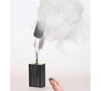 Macchina del fumo portatile, macchina per nebbia per esterni a batteria con telecomando senza fili per DJ Party Disco Wedding Halloween, regalo (nero gita)