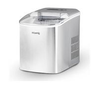 Kb14 Macchina Per Ghiaccio, Fabbricatore Cubetti 2 Misure, 12 Kg, Ciclo Produttivo 10-13 Minuti, Senza Impianto Idraulico, Acciaio Inox, 120w