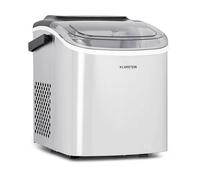 Klarstein Macchina del ghiaccio Caldwell, 12 kg/24h, 0,5 l, cubetti vari, autopulente, argento
