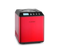 Klarstein Vanilla Sky Macchina per Gelato Compressore 2l 180W Acciaio Rosso